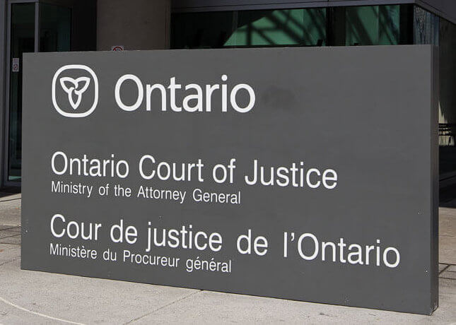 Ontario Court Of Justice